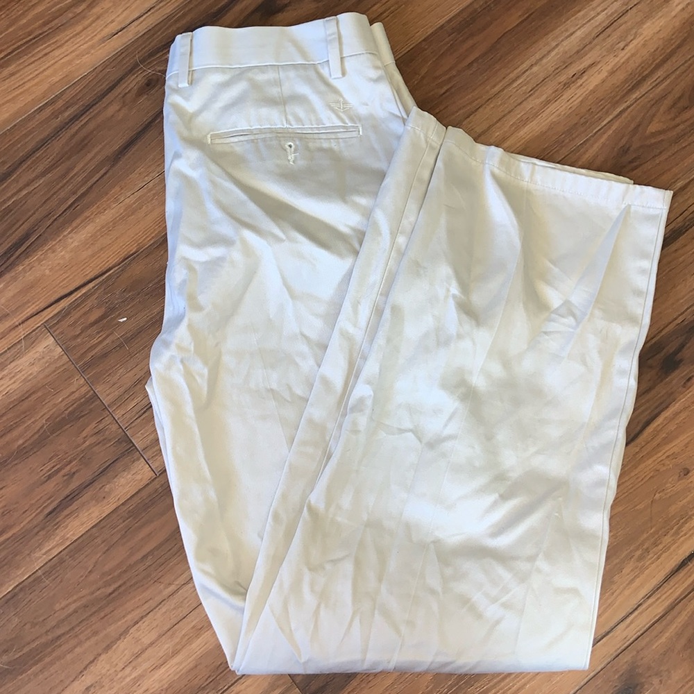 Docker’s classic fit light khakis